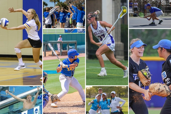 A grid of images depicting Rollins’ various varsity sports teams.