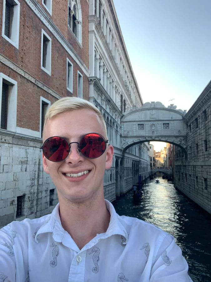 Issac Gorres in Venice, Italy.