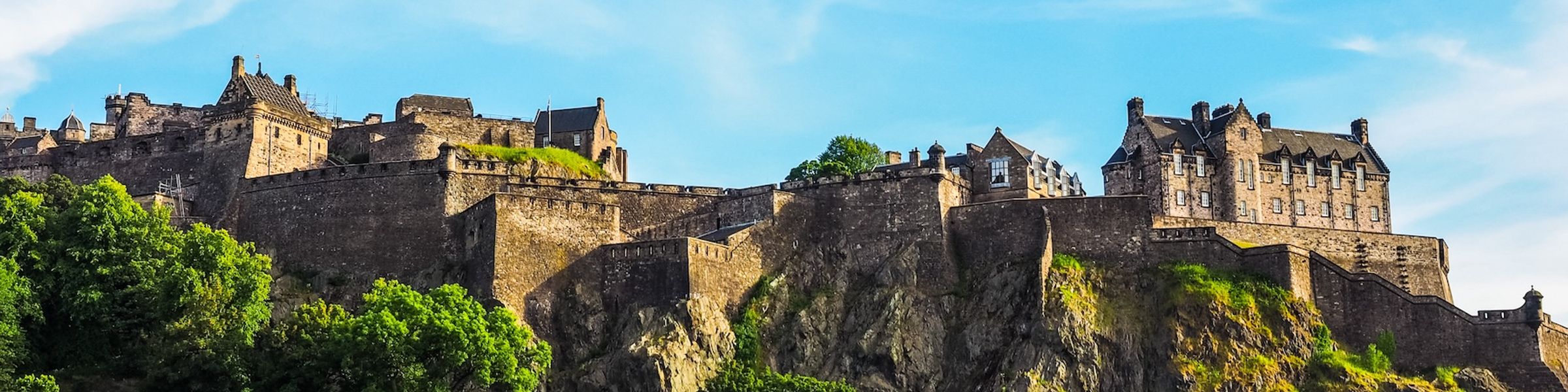 Edinburgh castle in Scotland.