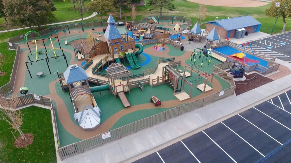 A picture of the all abilities park in Orem, in Utah County. 