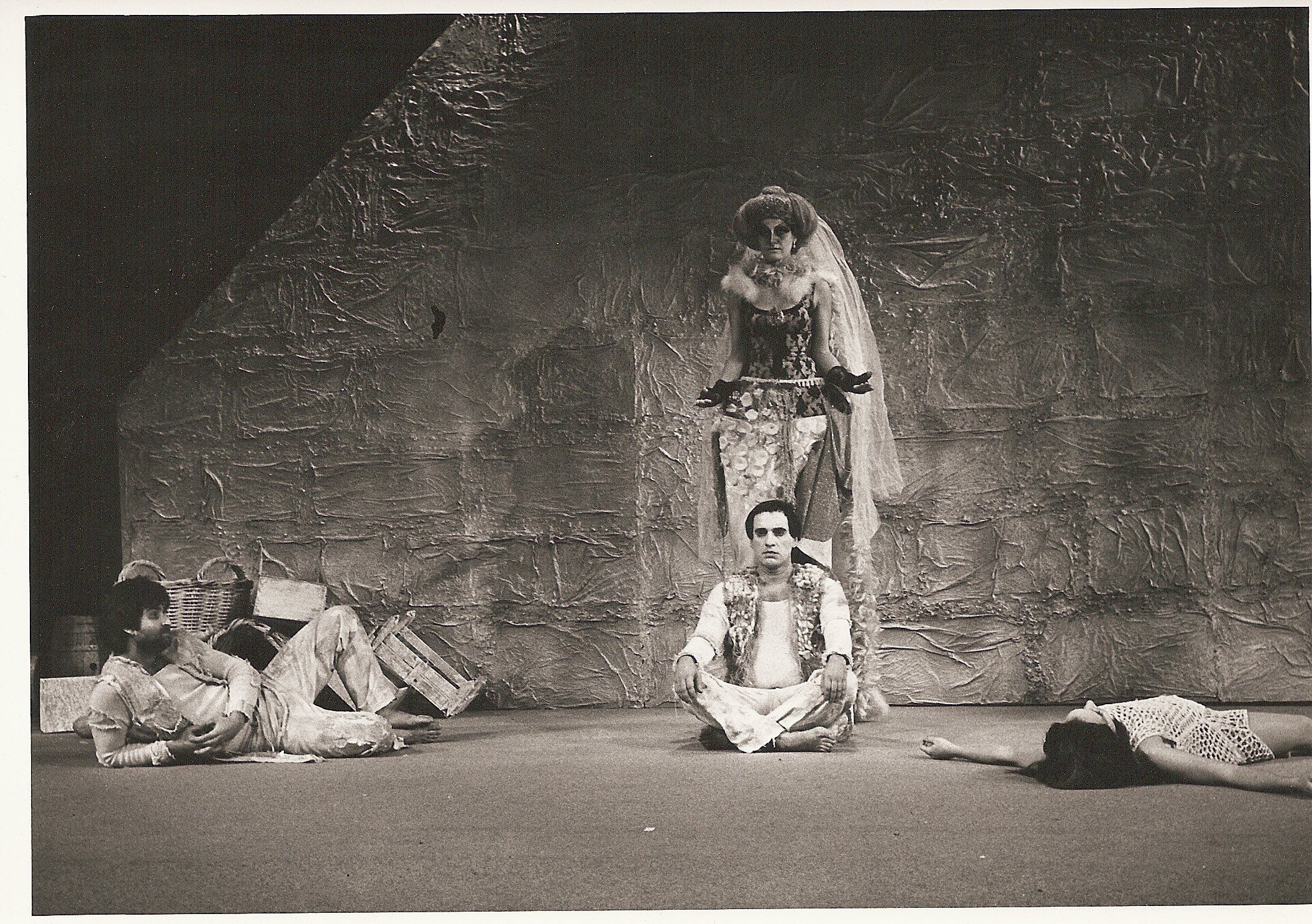 Picture from one of Chrisodoulou's stagings of Sophocles. In the Christodoulou Archive.