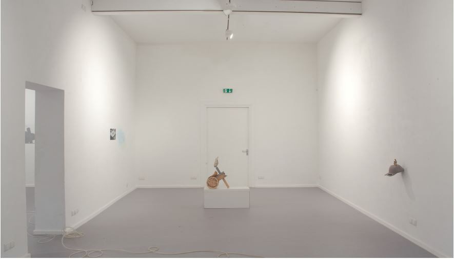 Fra udstillingen ‘Non-abstract collage’ af Christine Dahlerup og Fridtjof Krabbe Nørretranders, Frappant Galerie Hamborg 2025