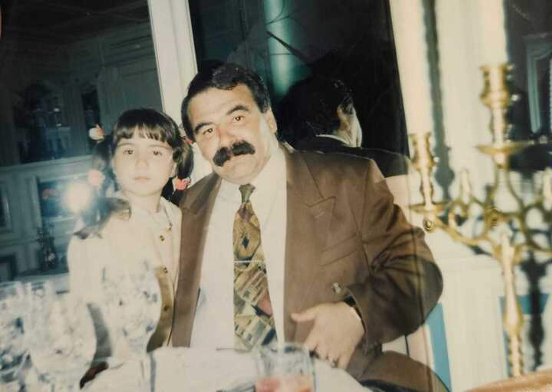 Johanna och hennes pappa.