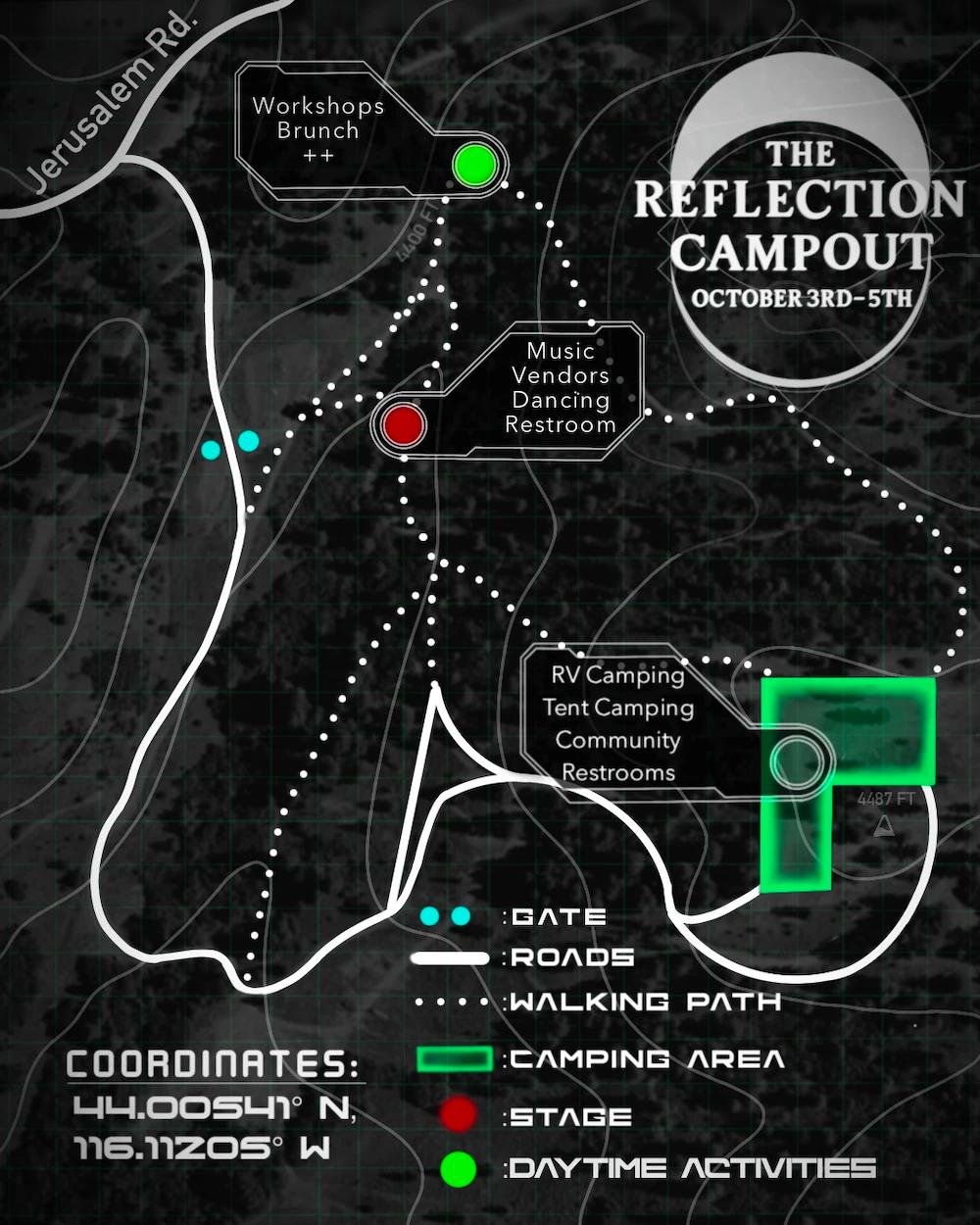 Reflection Campout Venue Map