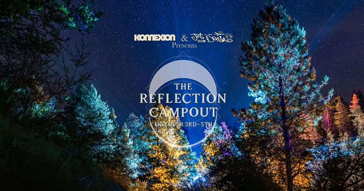 Crowd dancing under Idaho skies at The Reflection Campout