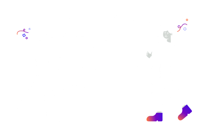 Illustration of two people joining giant puzzle pieces