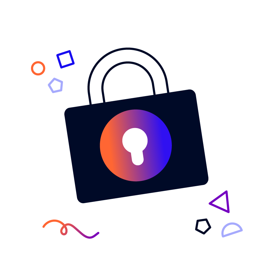 A padlock keeping businesses secure