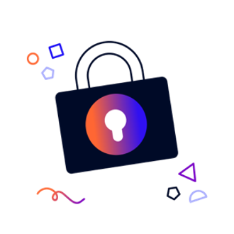 A padlock