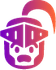 A knight's head with a shocked expression.
