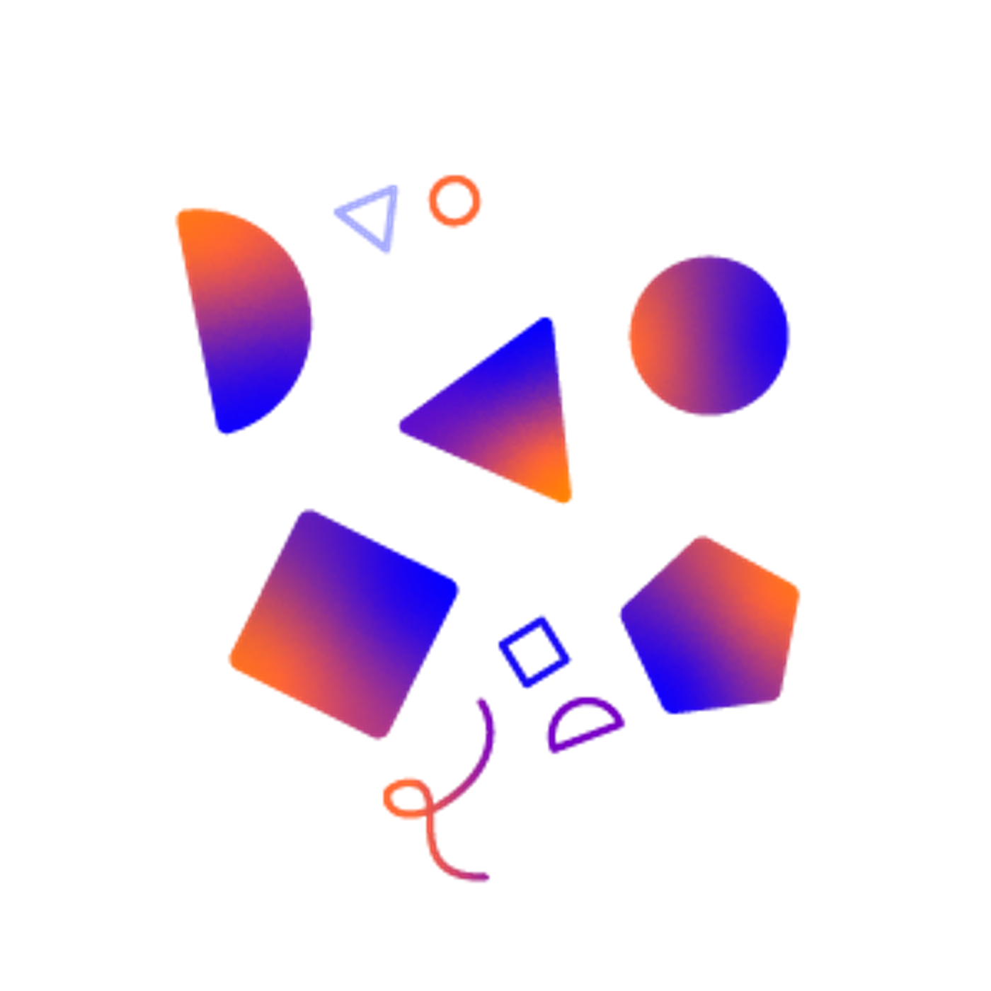 A collection of geometric shapes