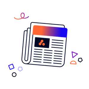 A newspaper with the Adaptavist glyph