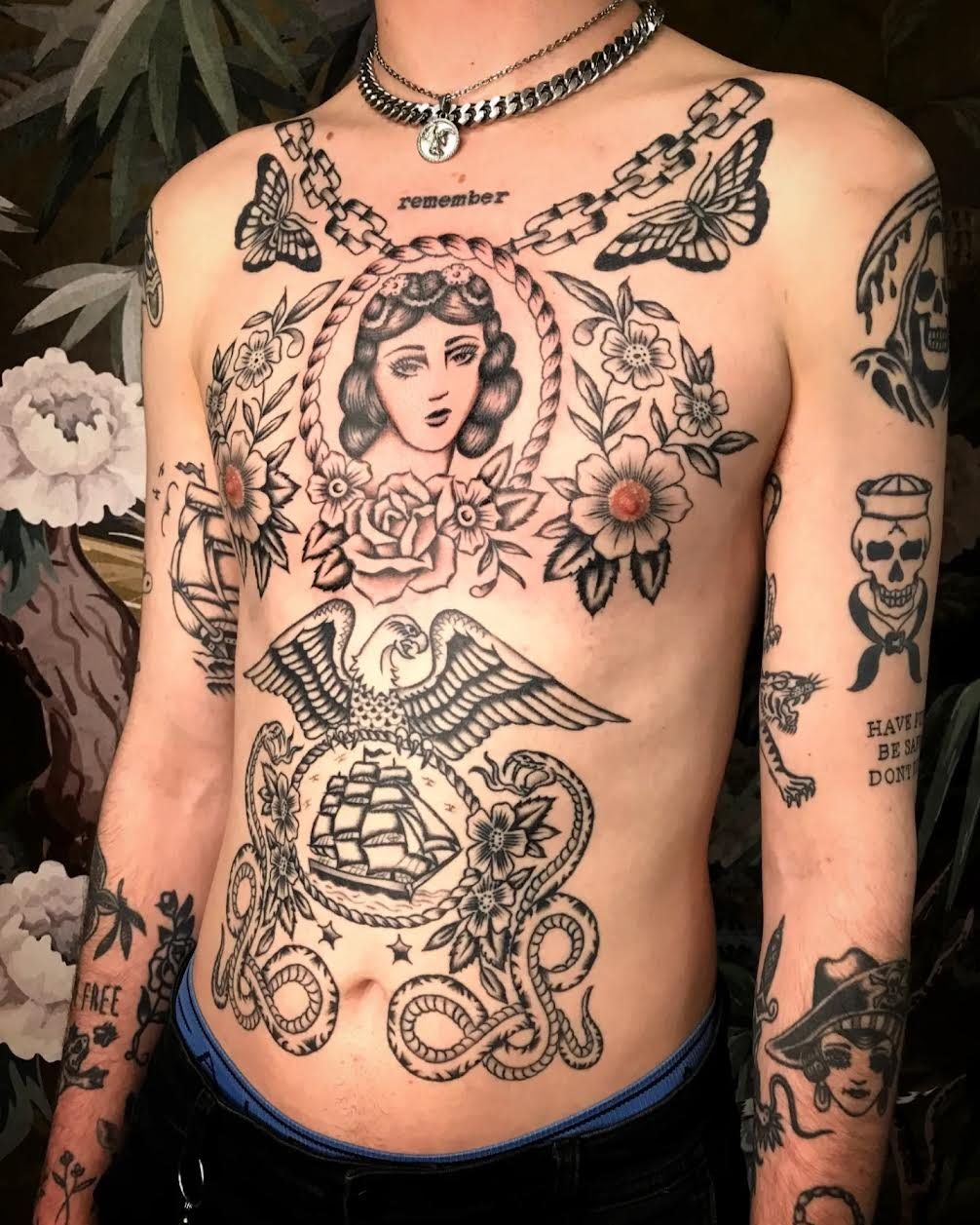 Pete Pav tattoo work example