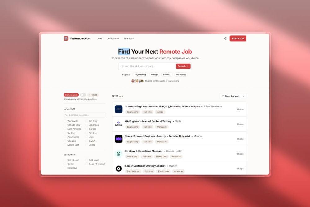 image of YesRemoteJobs