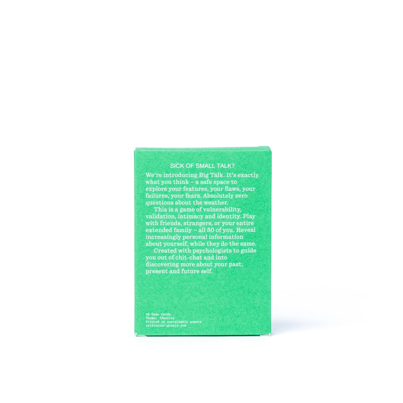 Big Talk Card Game Self Care Originals