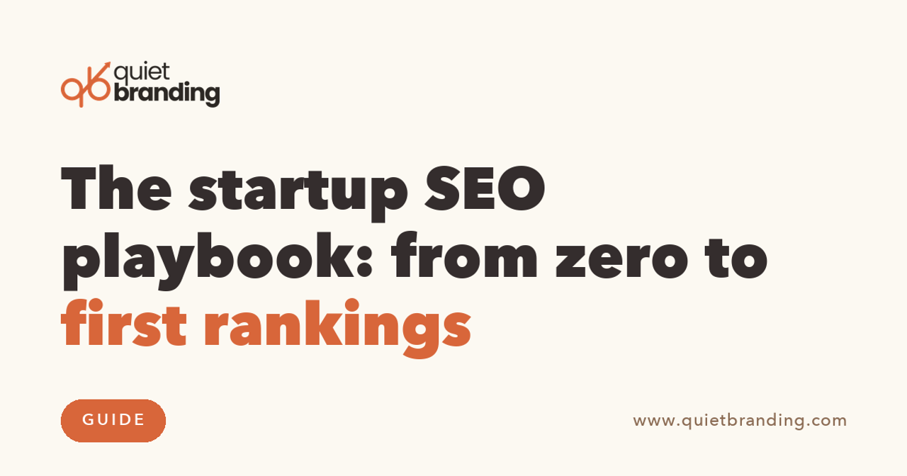 The startup SEO playbook: from zero to first rankings
