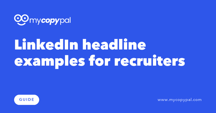 LinkedIn headline examples for recruiters