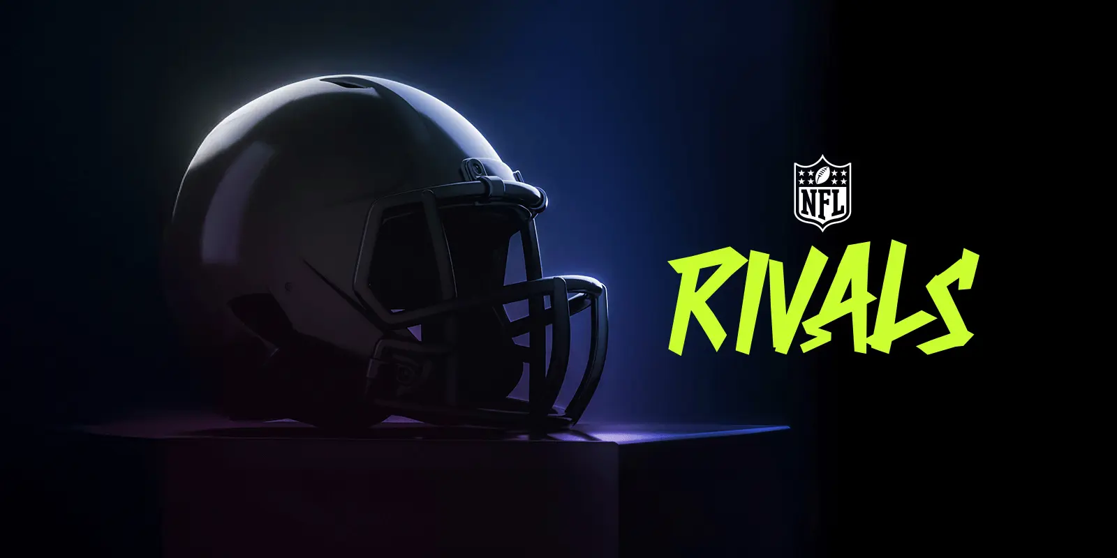 Football helmet and NFL Rivals logo