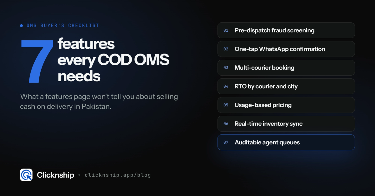 7 Order Management Software Features Pakistani COD Sellers Should Actually Check For