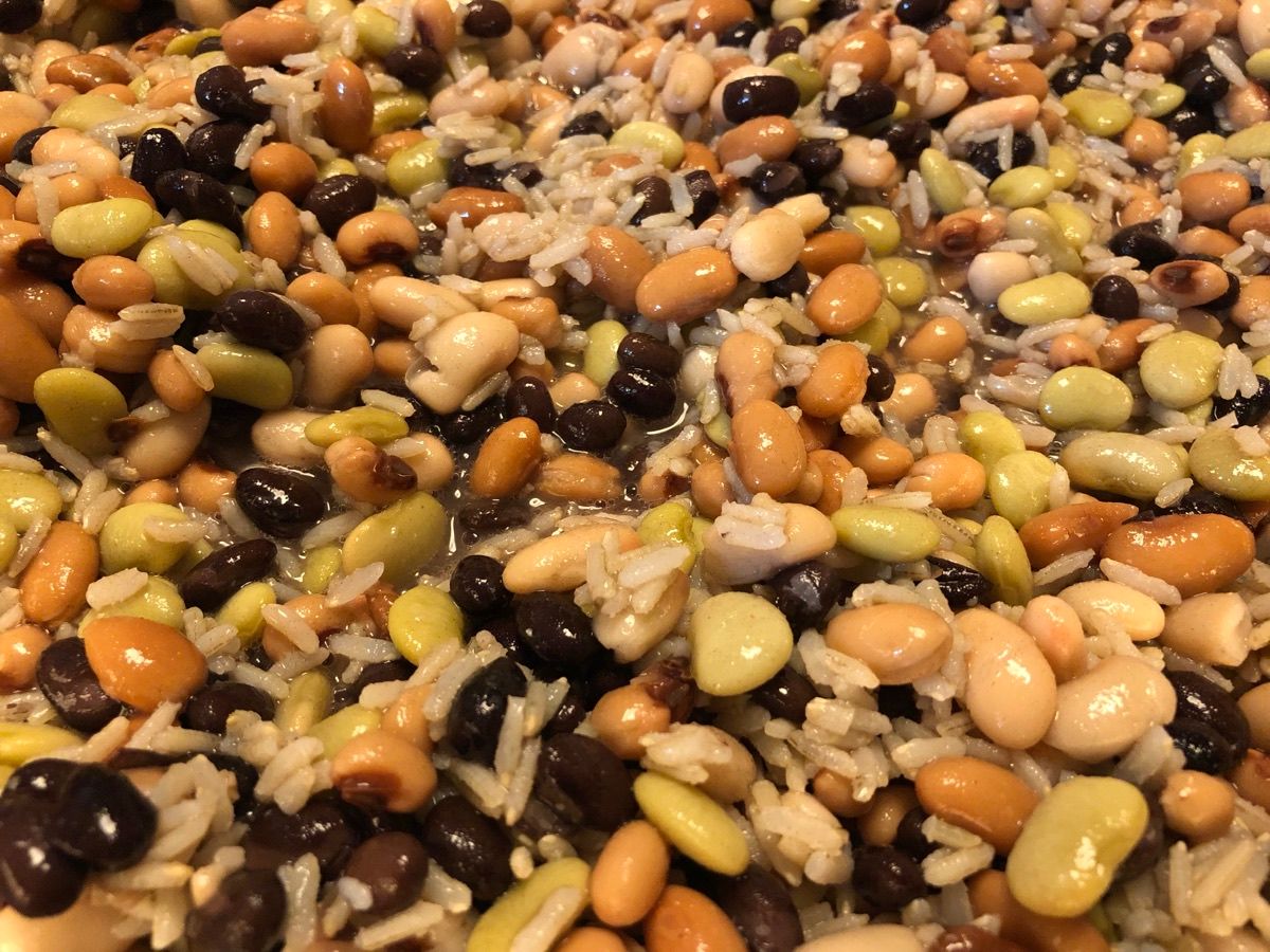Easy Beans and Brown Rice