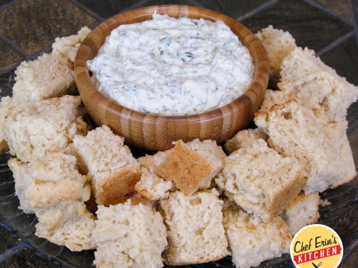 Beer Bread with Spinach Dip