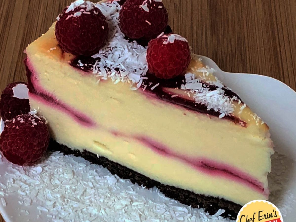 White Chocolate Raspberry Cheesecake