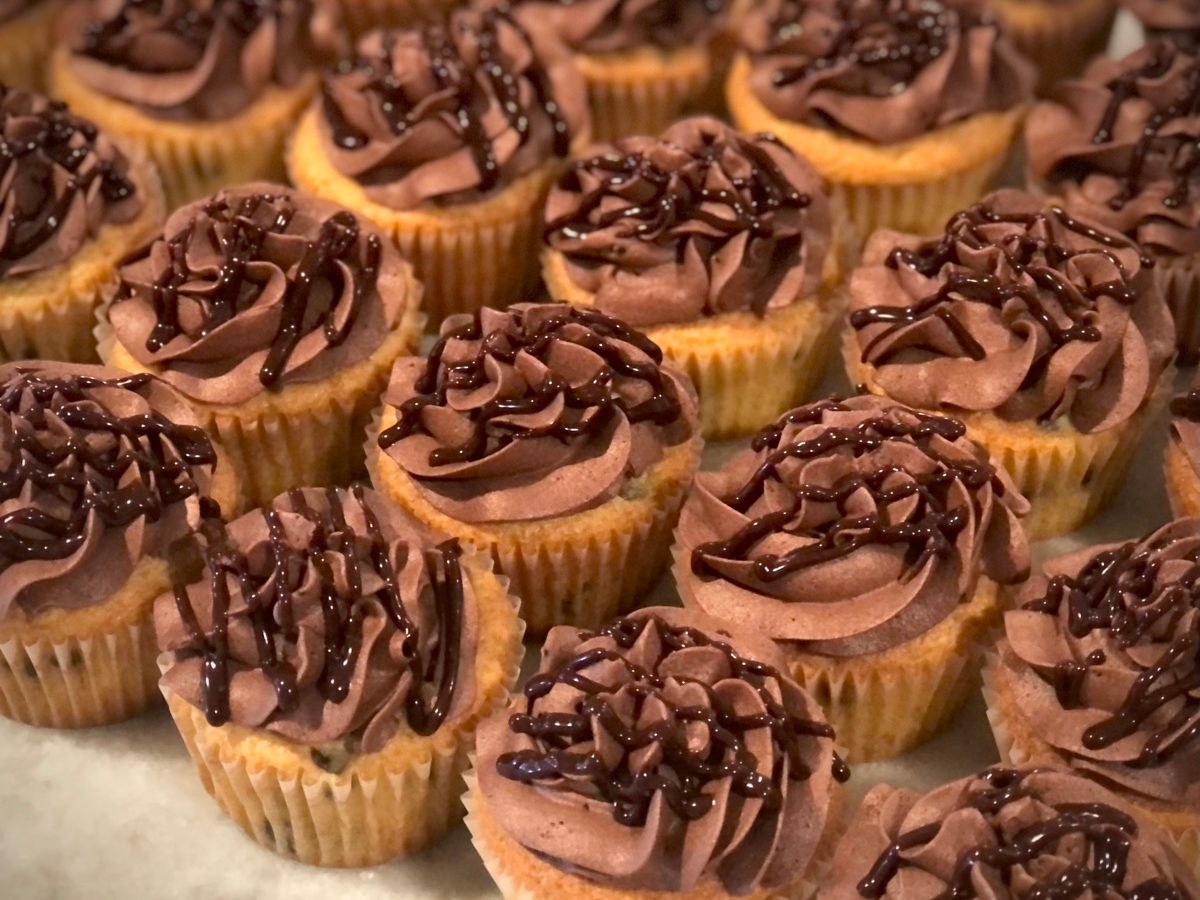 Chocolate Chip Irish Cream Cupcakes