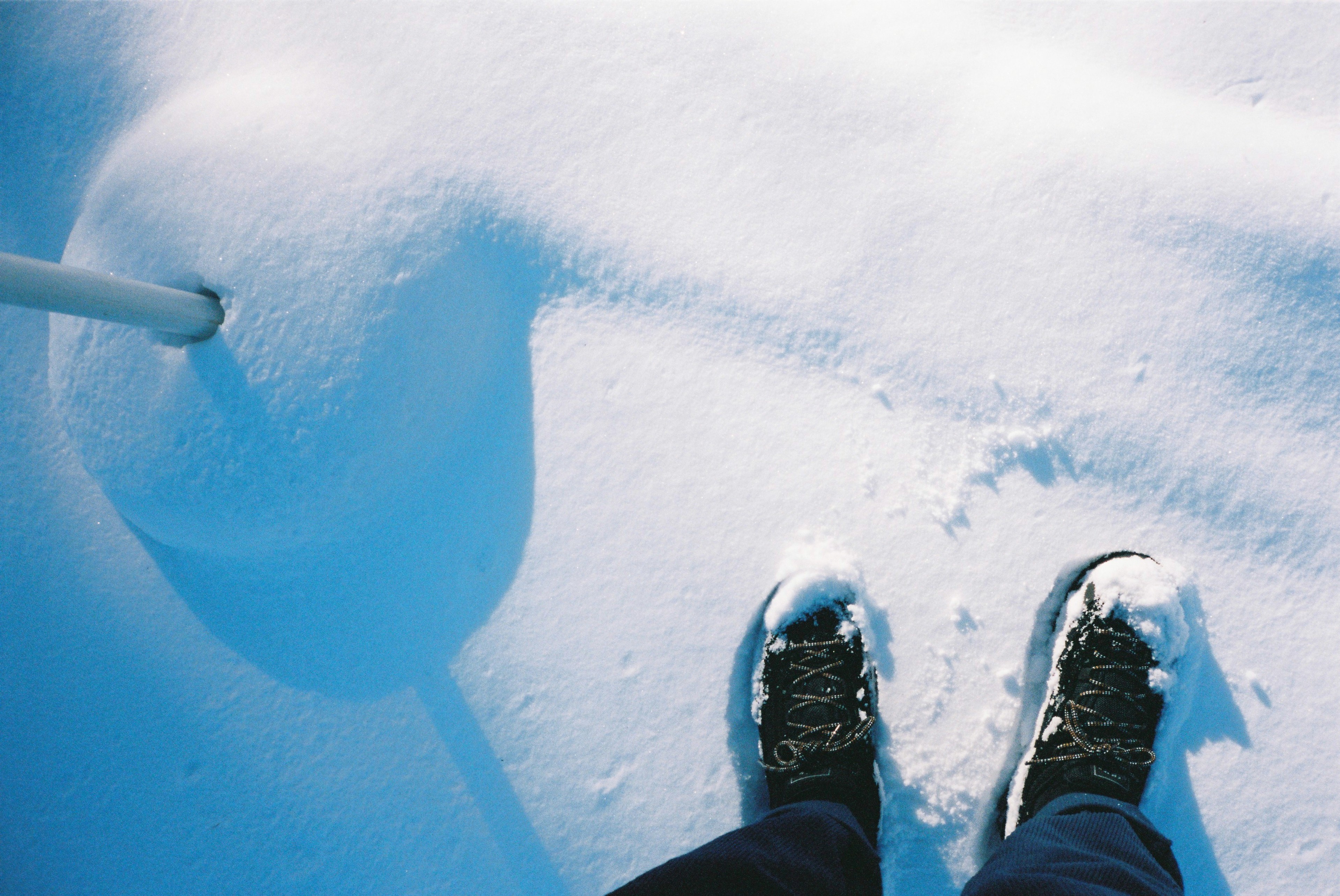 Powder, taken in Moerenuma Park, Hokkaido, shot on Contax T2