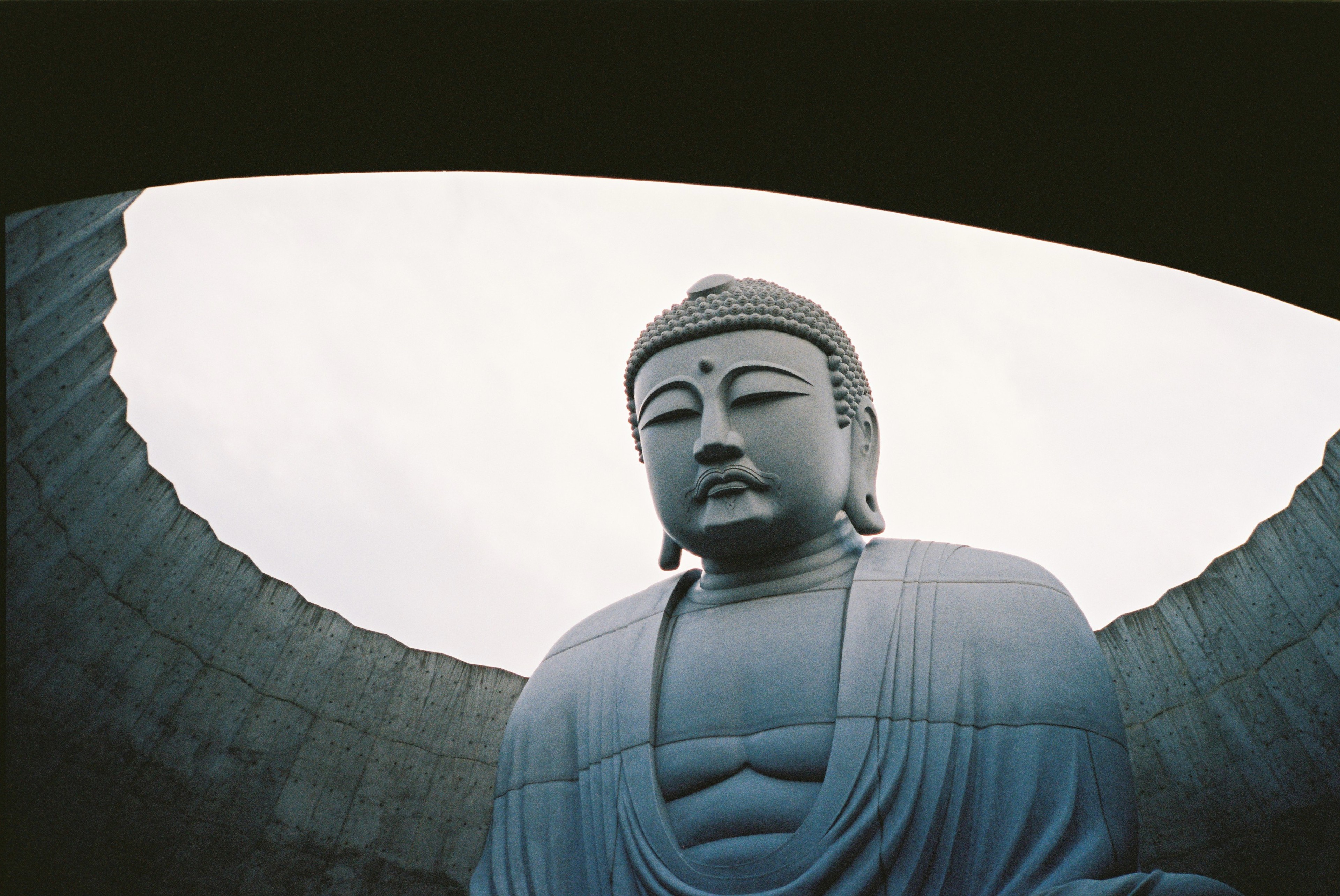 Atama Daibutsu, taken in Sapporo, Hokkaido, shot on Contax T2