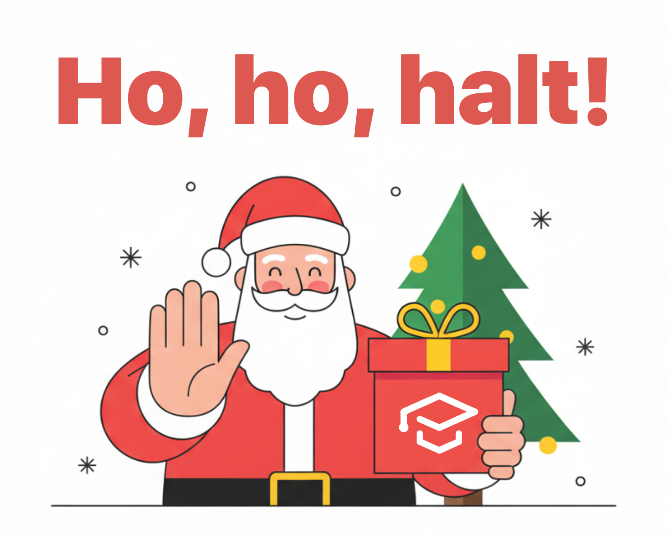 Smartphone displaying the UniNow app with a Christmas surprise feature that is locked until December 24, plus a festive calendar hinting that it is too early to open.