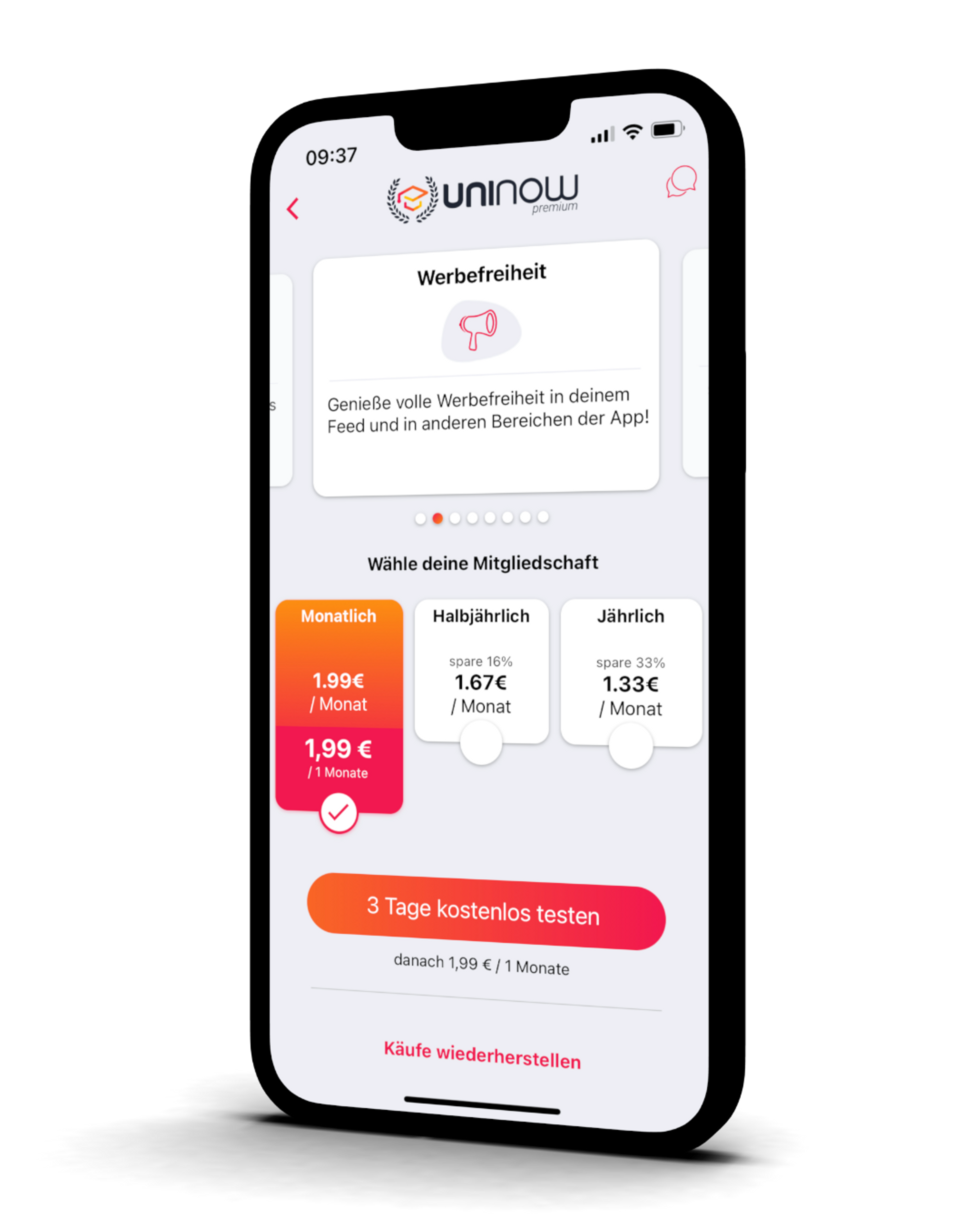 Smartphone, UniNow Premium