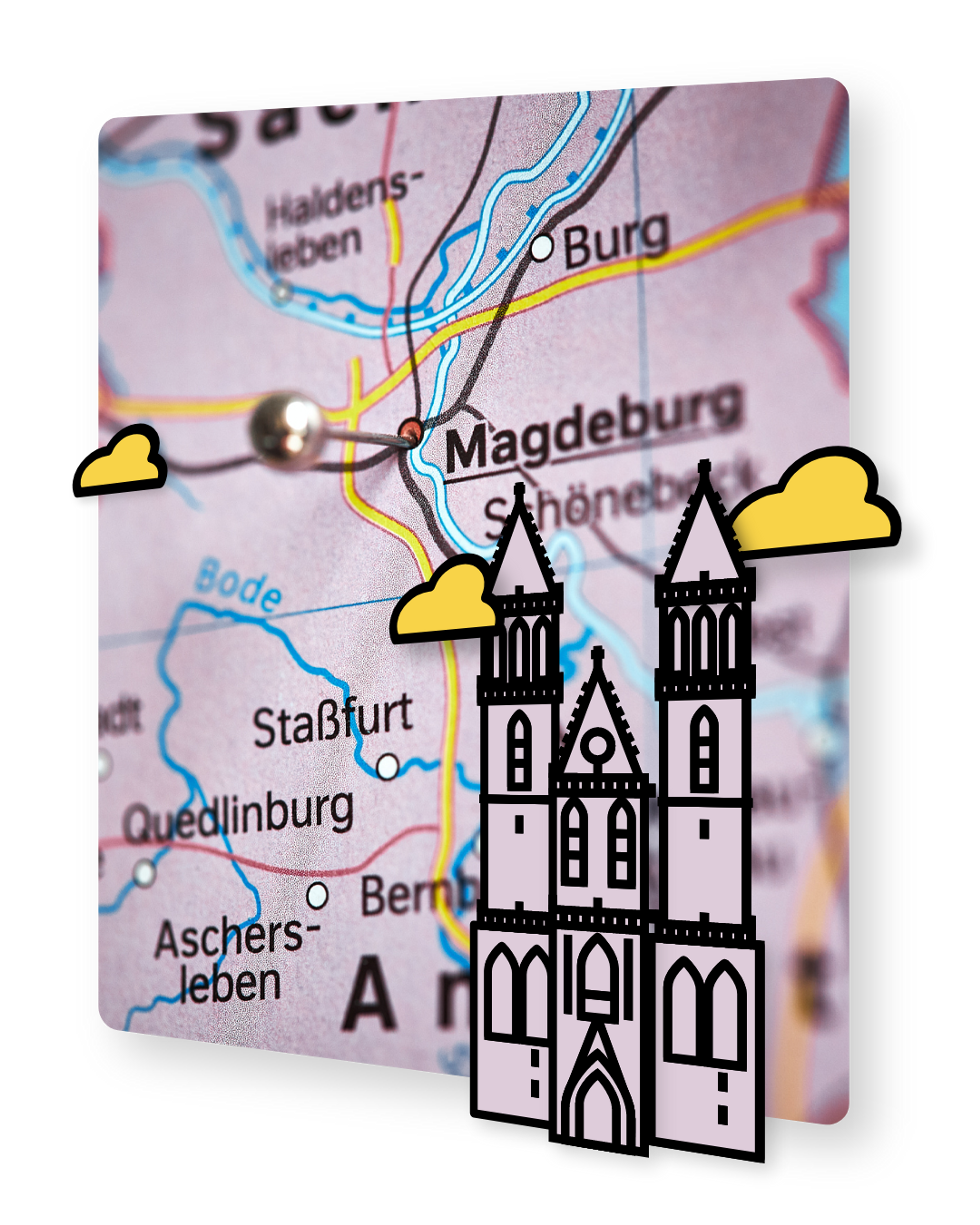 Landkarte, Magdeburg