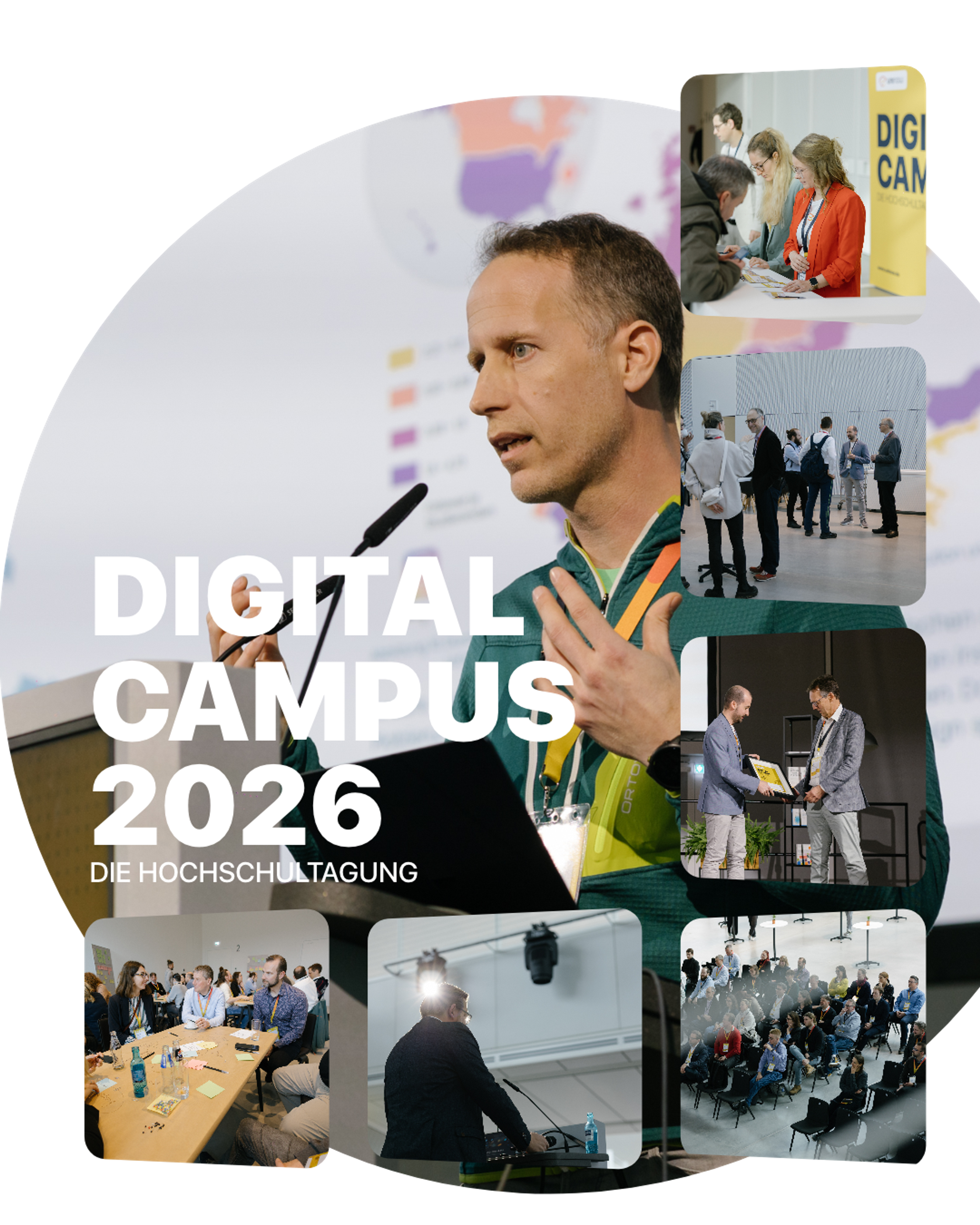 Digital Campus 2026 is the university conference on the digital development of higher education institutions. To mark the 10th anniversary of UniNow, representatives from teaching, administration, and development will gather at the Hyparschale Magdeburg on May, 07-08 2026. The focus will be on concrete practical examples, new ideas, and professional exchange on digitization, campus solutions, and communication in the higher education context.