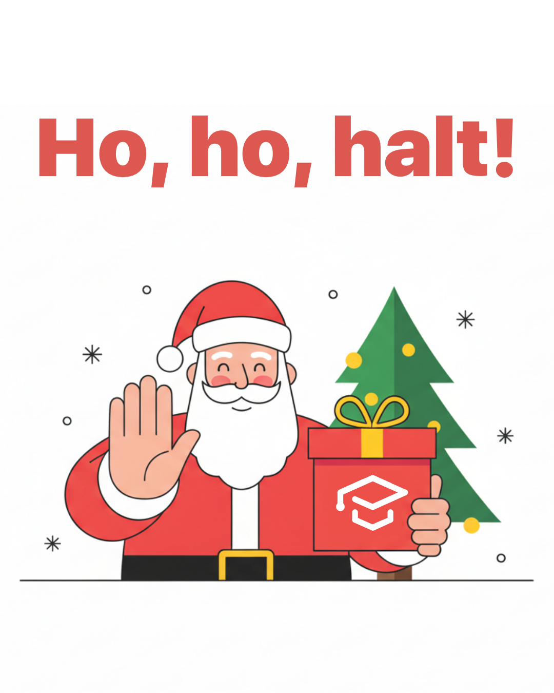 Smartphone displaying the UniNow app with a Christmas surprise feature that is locked until December 24, plus a festive calendar hinting that it is too early to open.