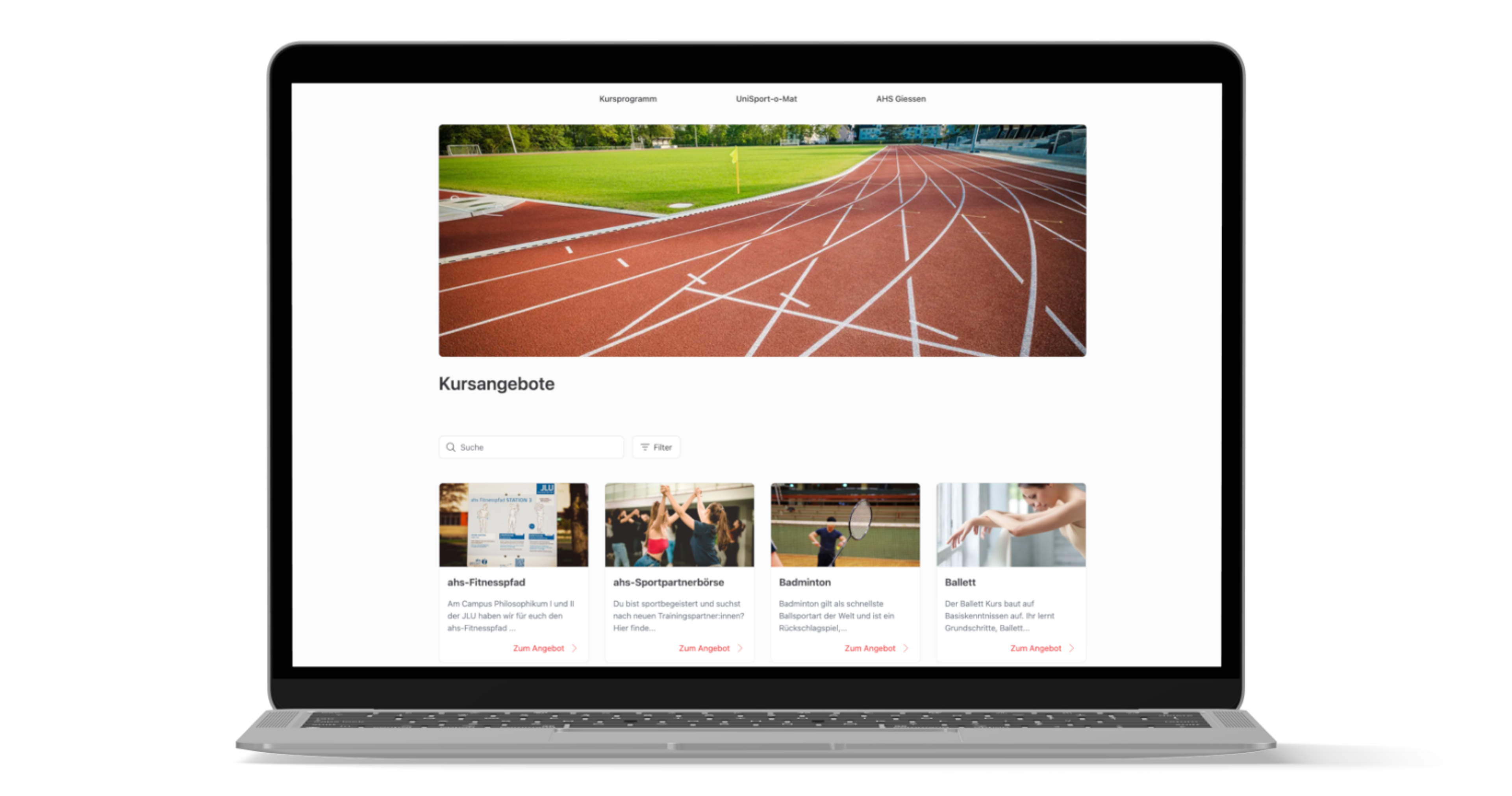 Sportkursbuchung an der JLU Gießen über das digitale Buchungssystem von UniNow