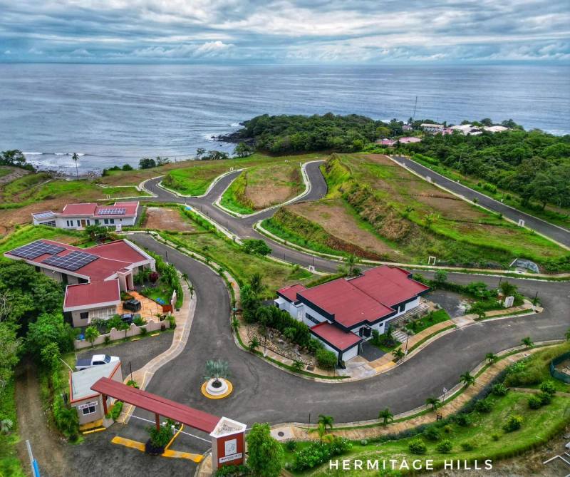 View from the Hermitage Hills site over the coast