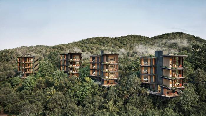 Render of the Templo Condos and Penthouses building at Vervana Phase II