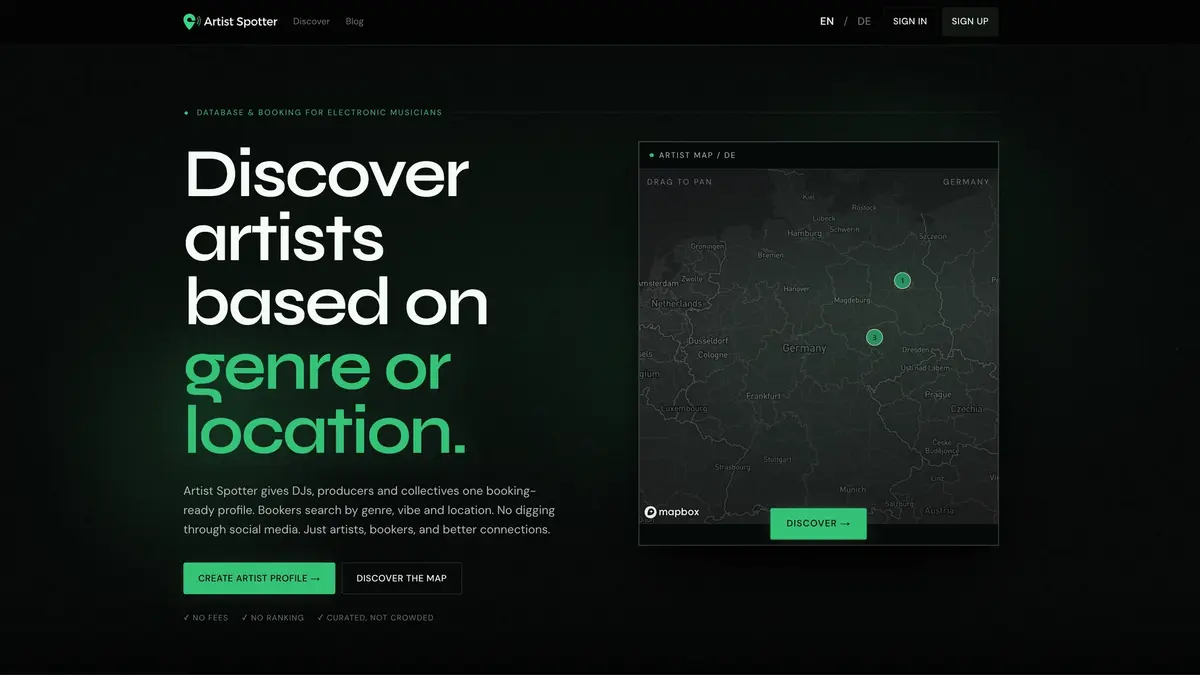 Getting Started with Artist Spotter
