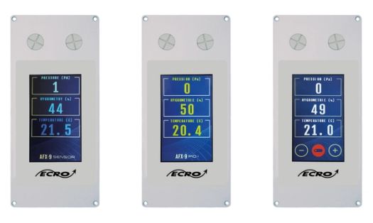 Captador/controlador de presión para sala blanca AFX9