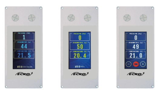 Captador/controlador de presión para sala blanca AFX9
