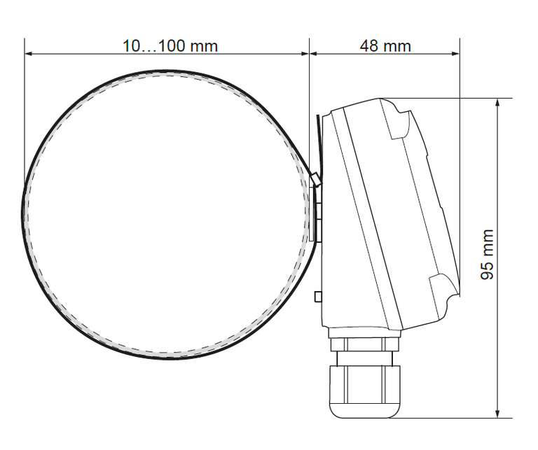 Dimensiones Interruptor de condensación KA-10 de Produal