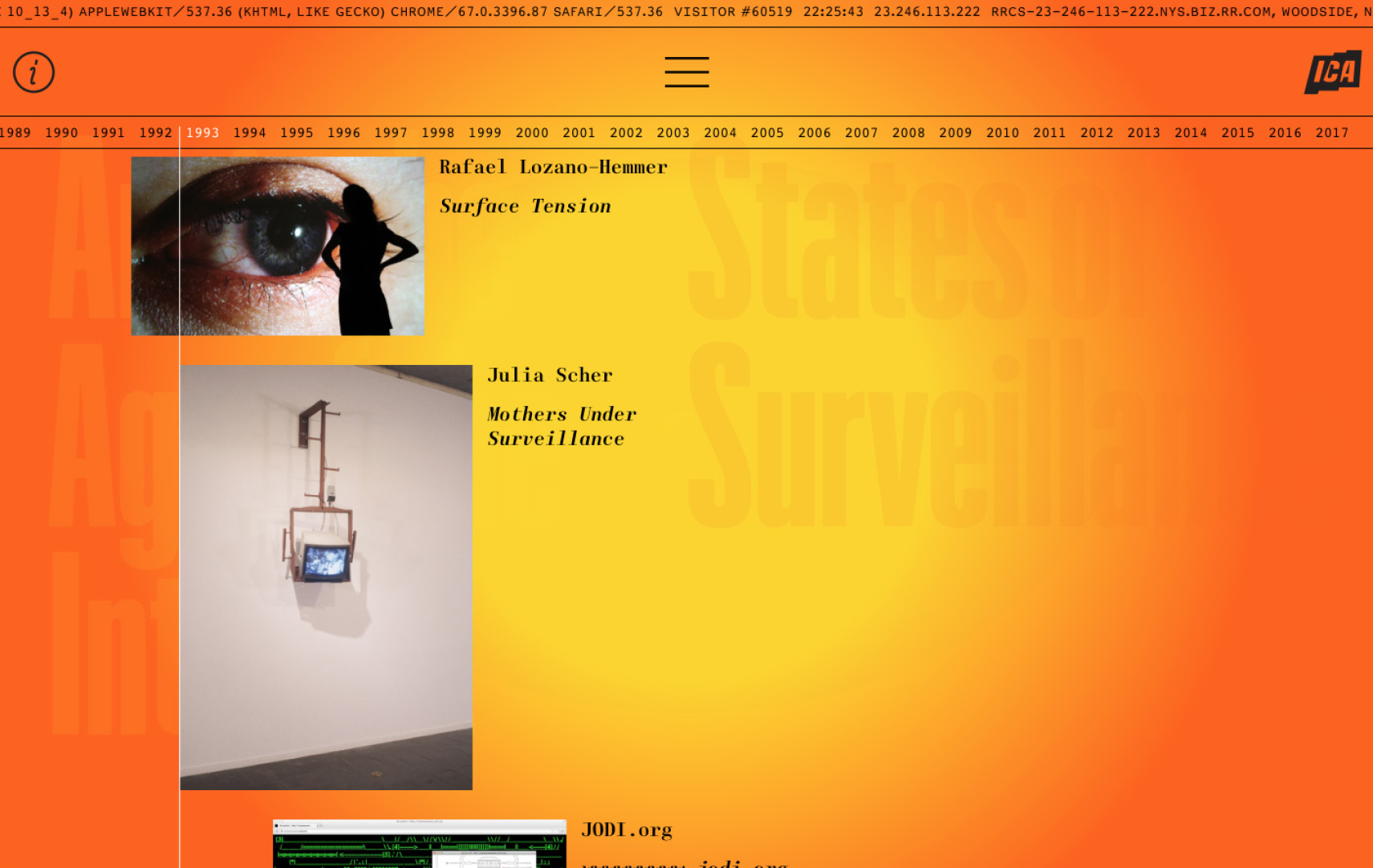 States of Surveillance section