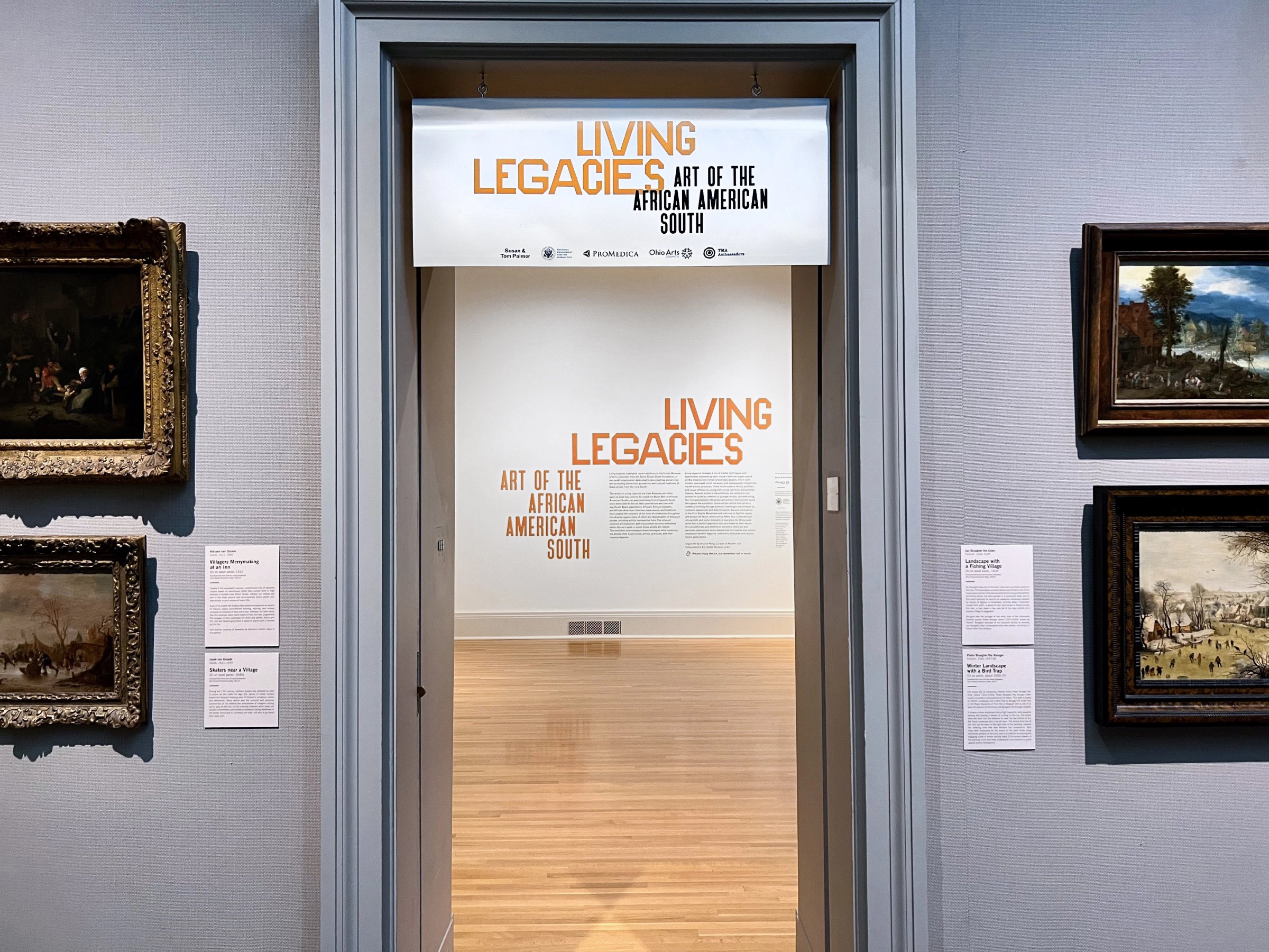 Entrance and title wall