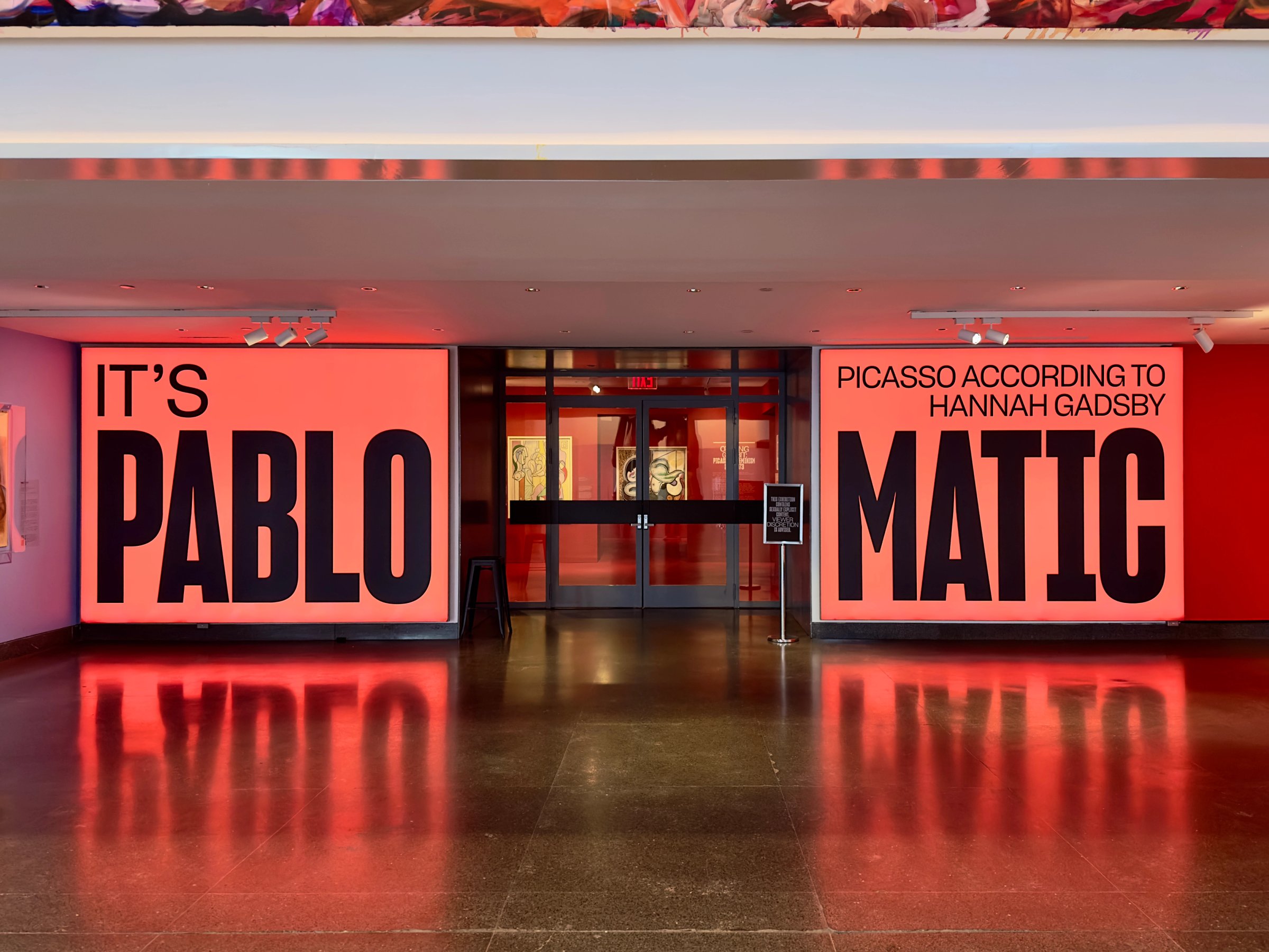 Lightboxes, title wall
