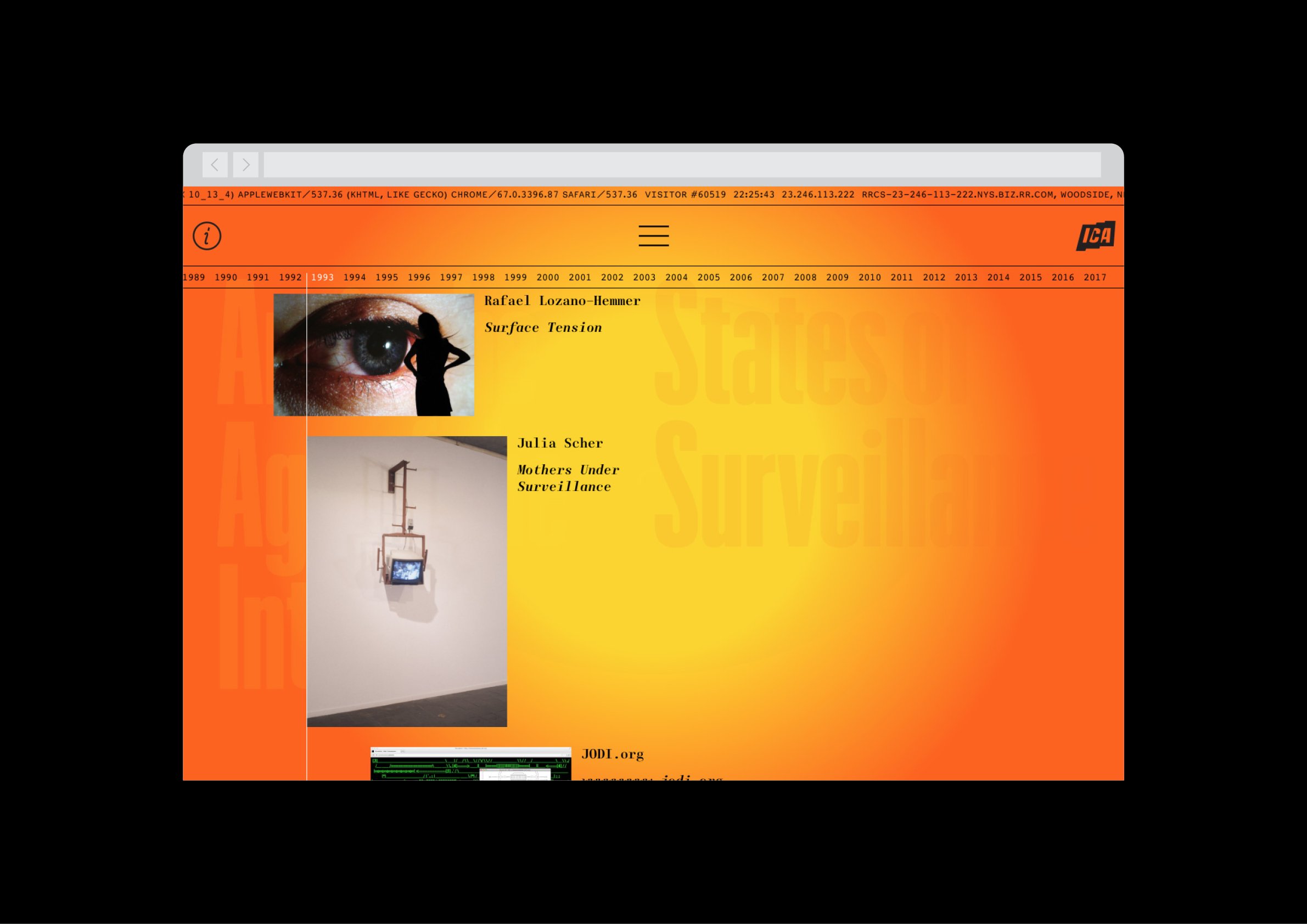 States of Surveillance section