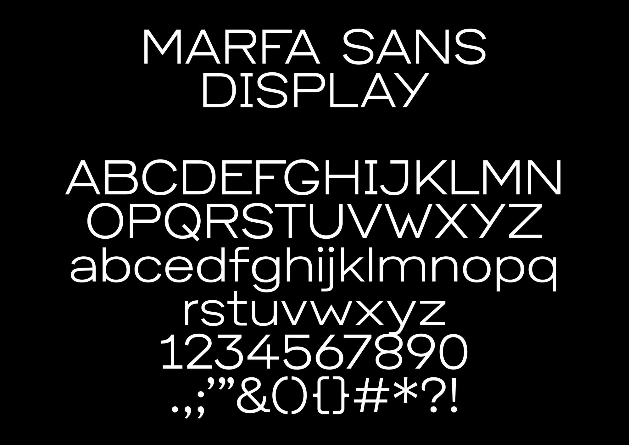 Marfa Sans Display