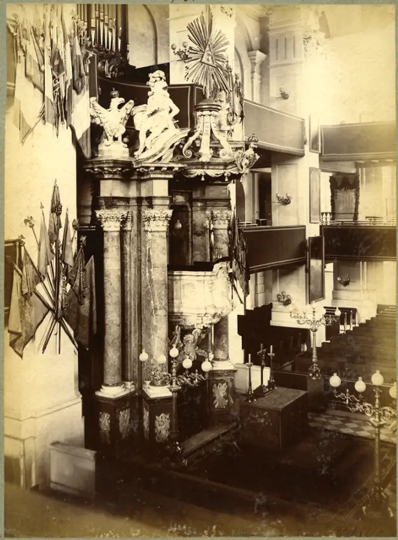 Beisetzung von Friedrich Wilhelm I. in der Gruft der Garnisonkirche