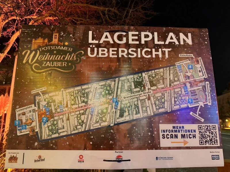 Bild Lageplan Potsdamer Weihnachtsmarkt 2025
