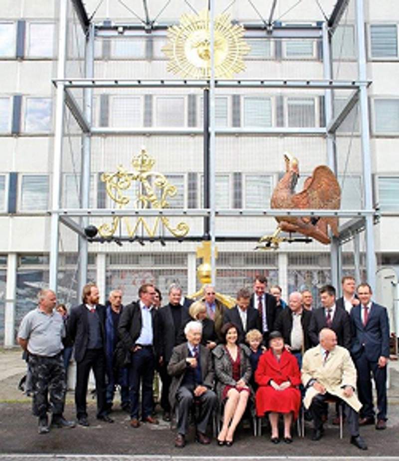 Einweihung der Wetterfahne
