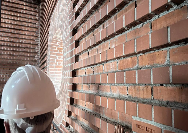 Ziegel Baustelle Turm Garnisonkirche Potsdam