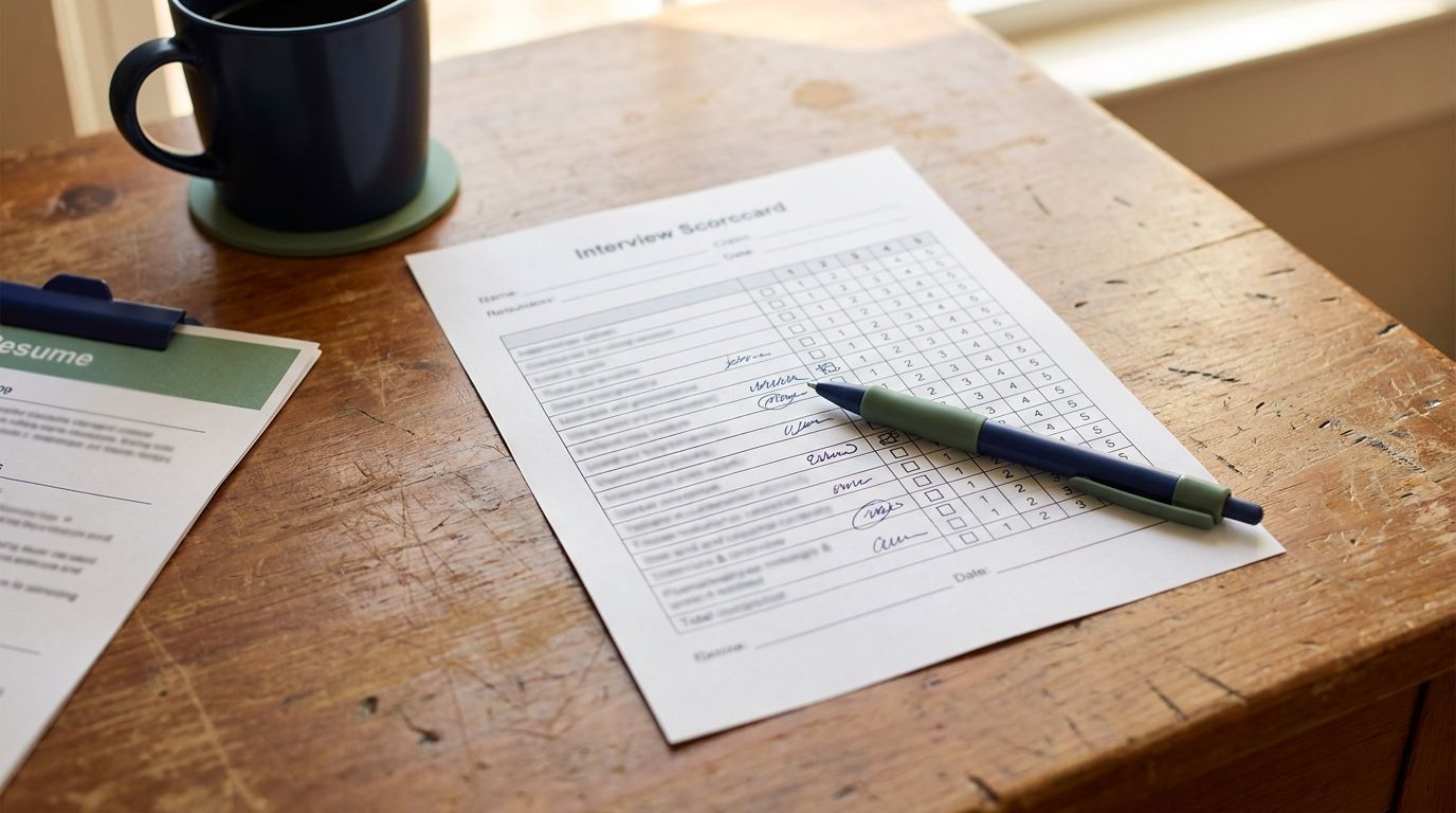 How to Score a Job Interview Objectively (With a Free Scorecard)